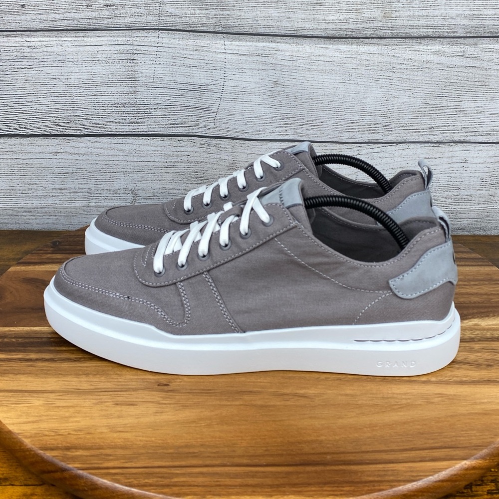 Cole Haan GrandPro Rally Canvas Court Sneaker Gray White C34740 Men Shoe Size 10
